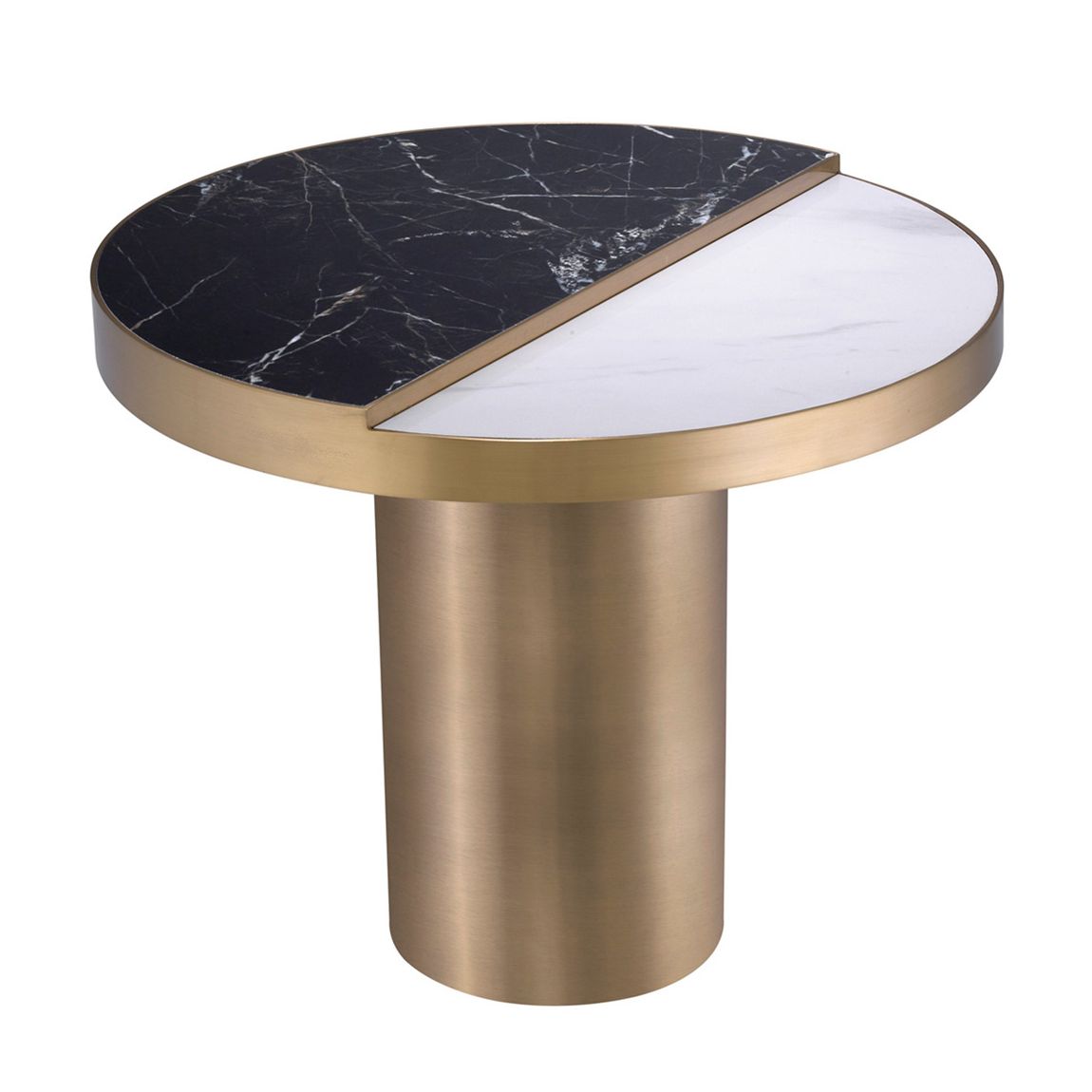 Excelsior Side Table, Brushed Brass main product photo