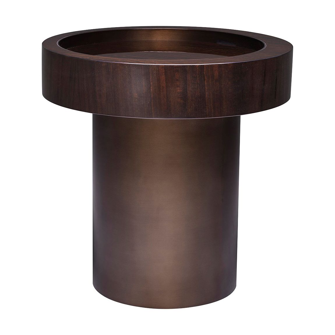 Otus Side Table, Round Bronze main product photo