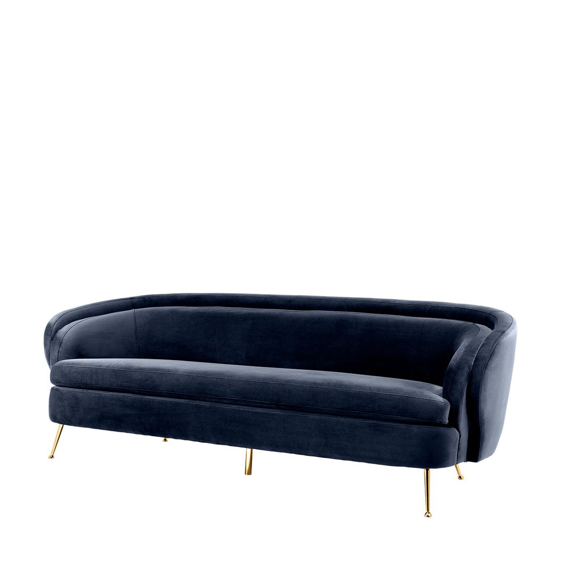 Orion Sofa, Savona Midnight Blue Velvet main product photo