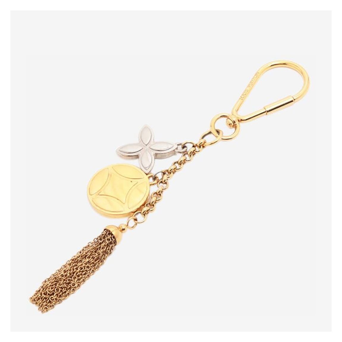 Gold Plated Porto Cure Ice Flower Bag Charm main product photo