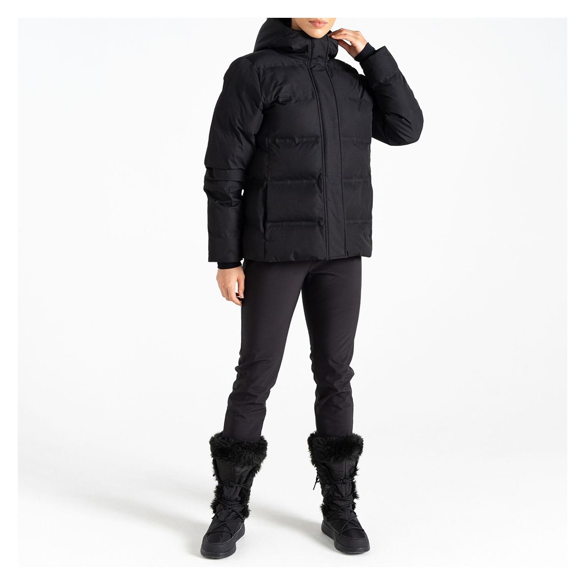 Black Entrusted Padded Coat main product photo