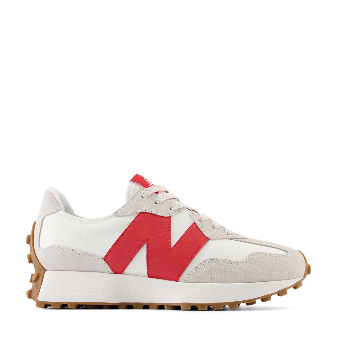 Women's White/Red 327 Trainers main product photo
