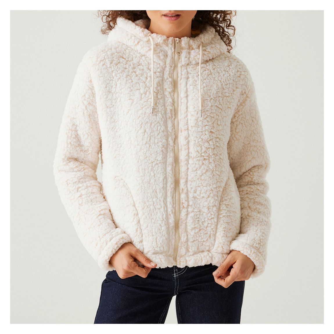 Cream Zelpha Fluffy Fleece main product photo