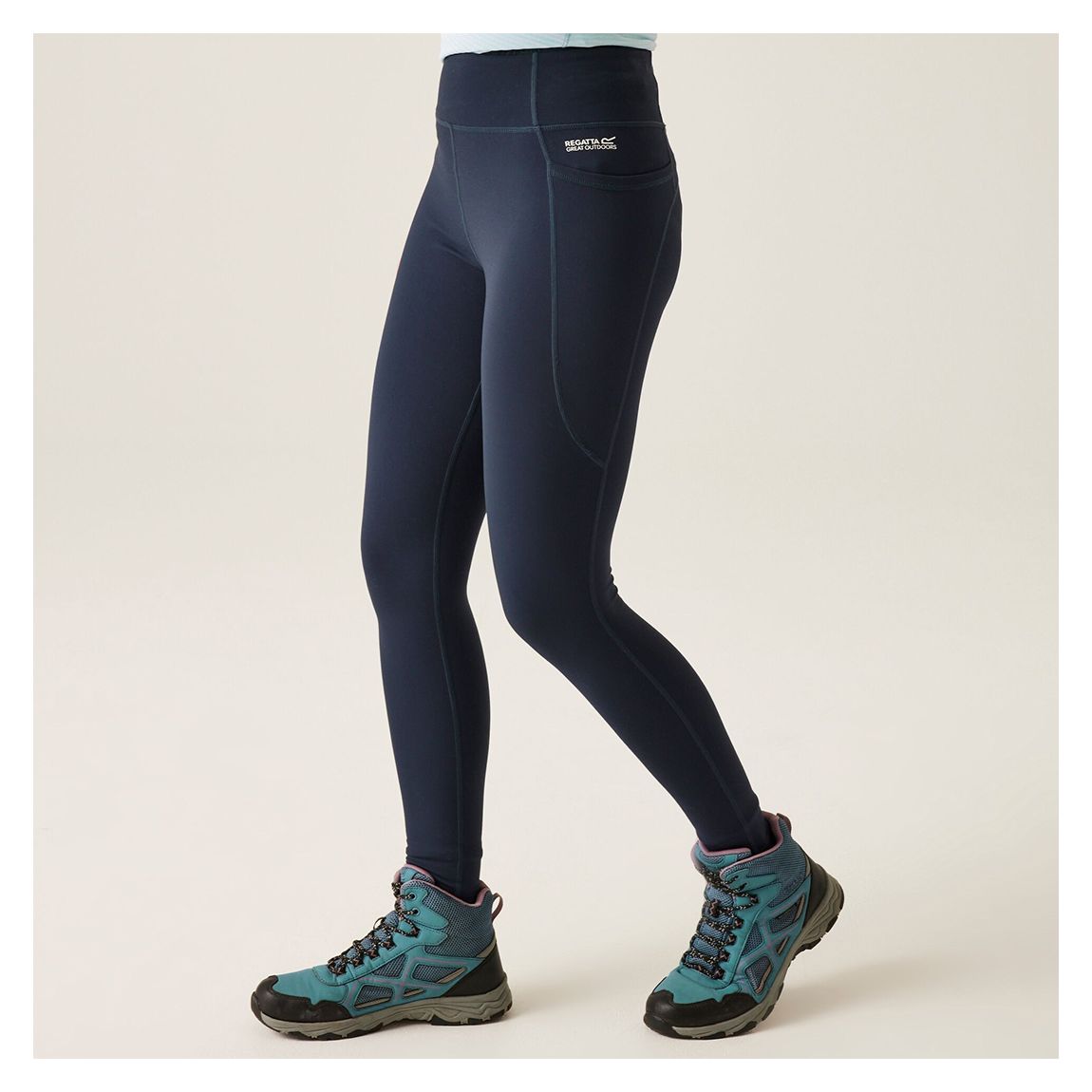 Navy Holeen Compression Leggings main product photo