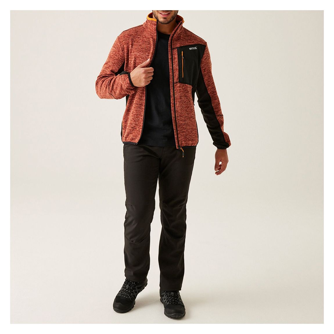 Red Marl Baslinn Full Zip Fleece main product photo