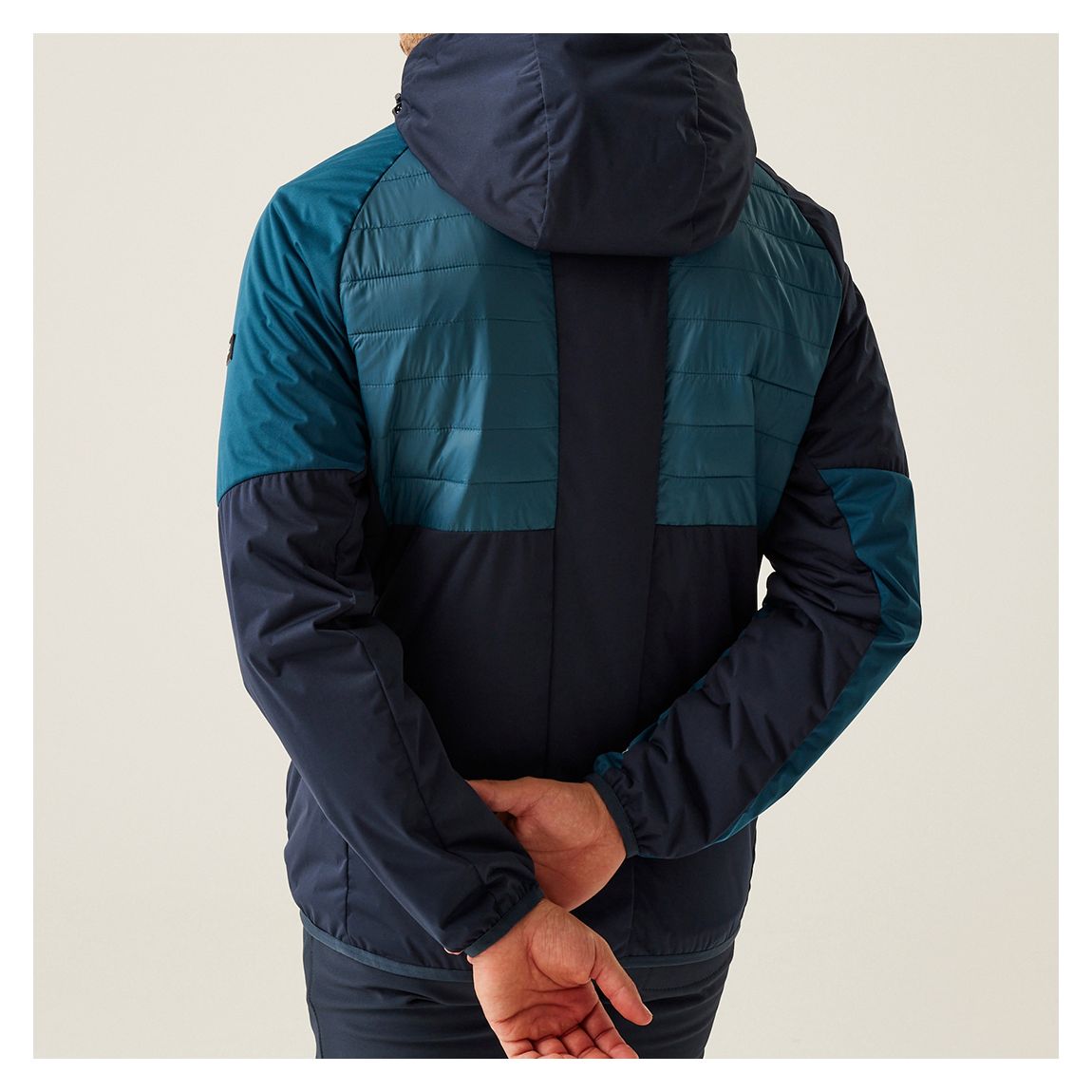Blue Hybrid Weatherproof Jacket main product photo