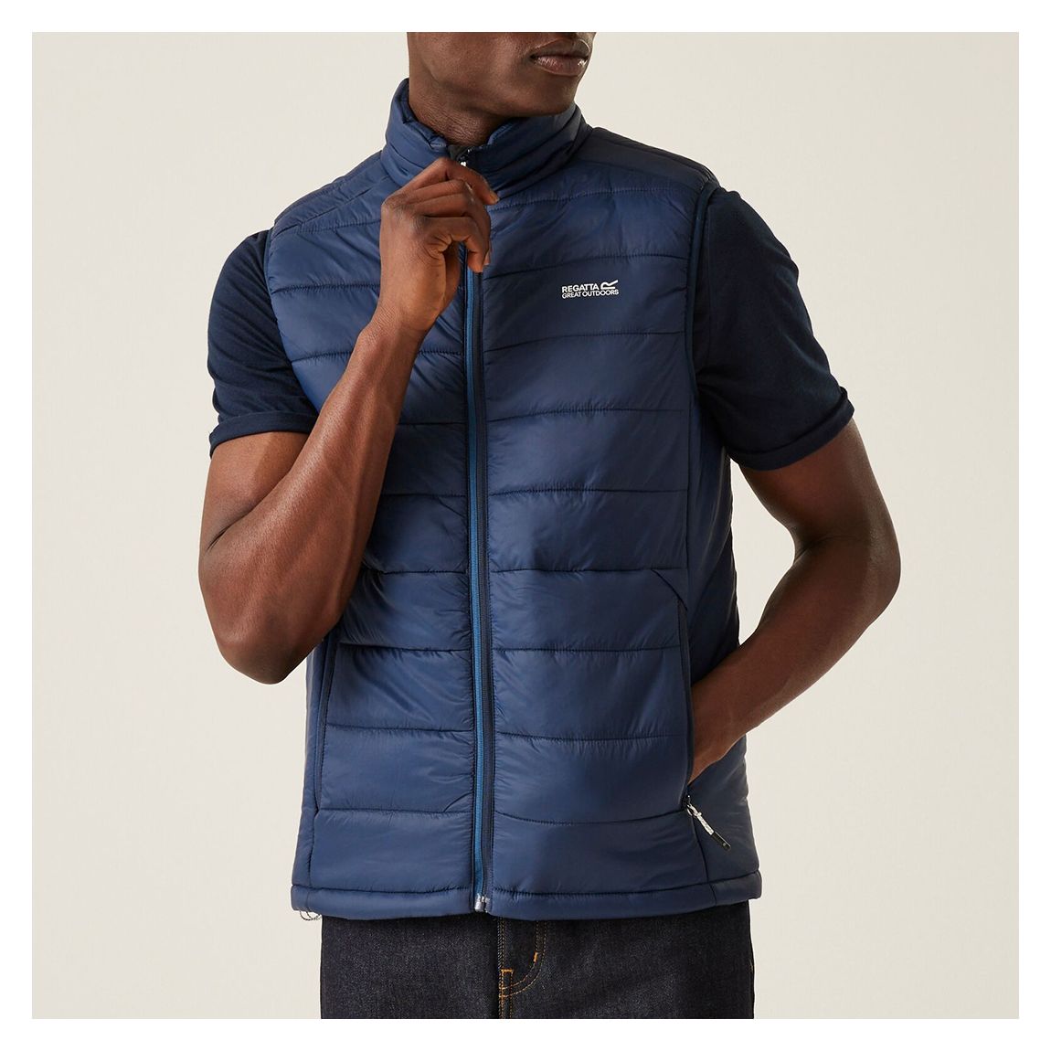 Navy Volter Heated Gilet main product photo