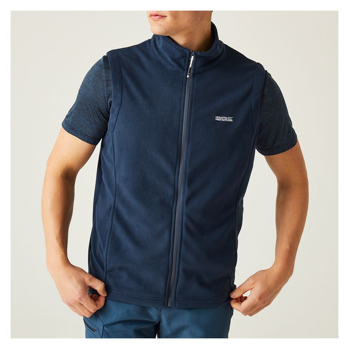 Navy Tobias Fleece Gilet main product photo