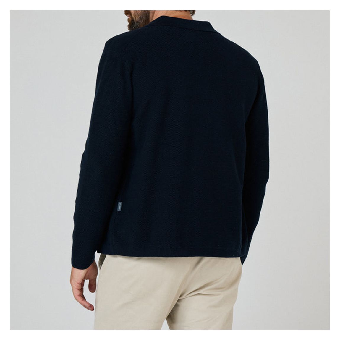 Navy Kingsbridge Cotton Cardigan main product photo