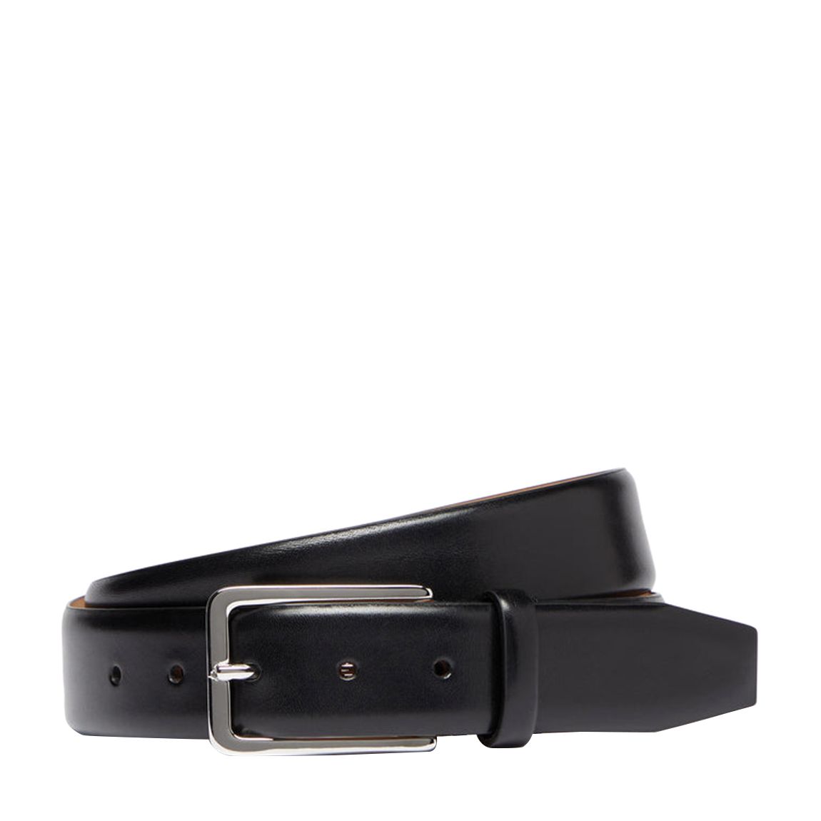 Black Lumini Leather Belt main product photo