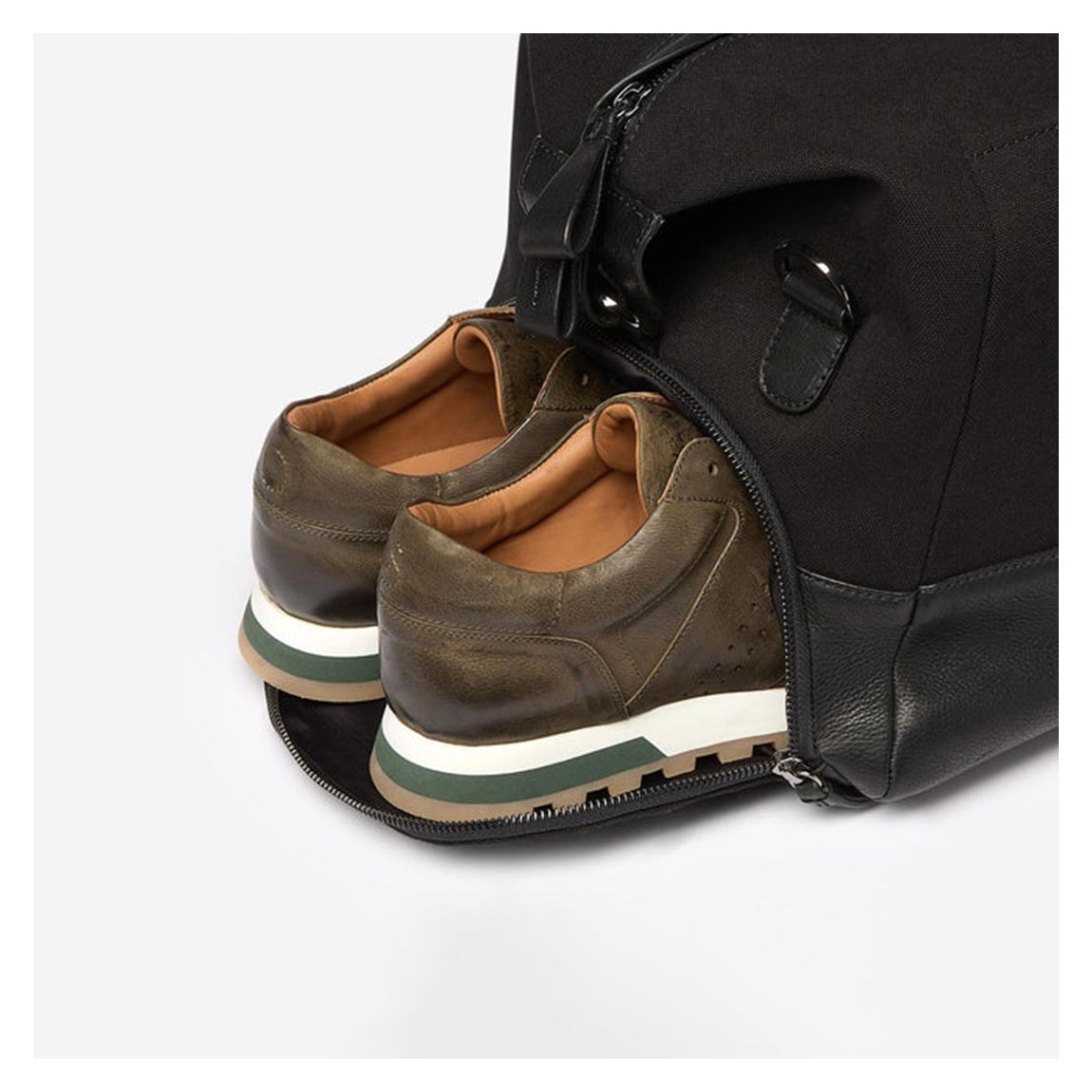 Black Adare Leather Blend Bag main product photo