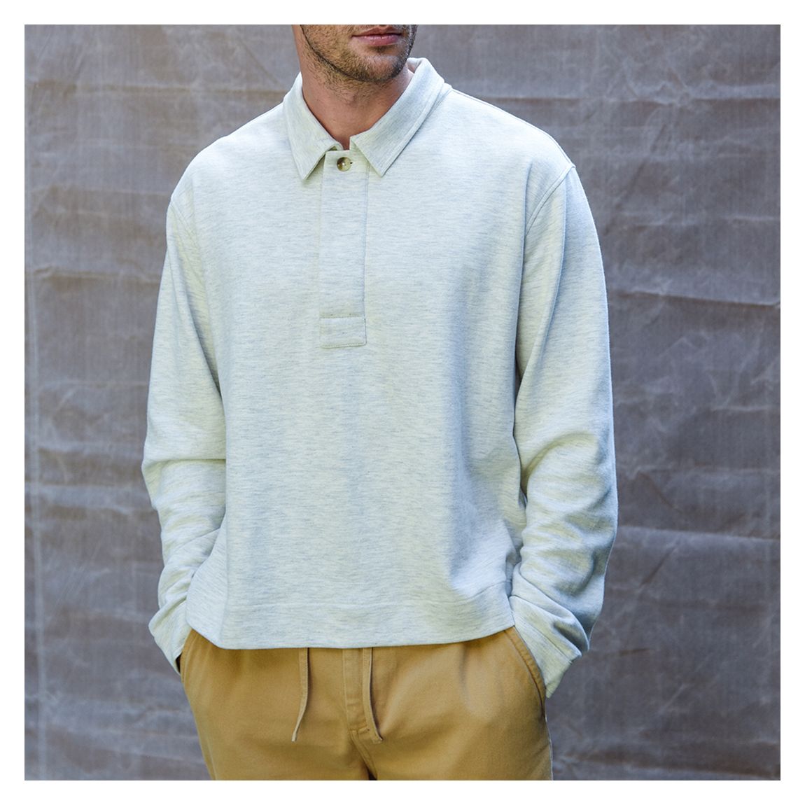 Grey Donald Cotton Sweatshirt main product photo