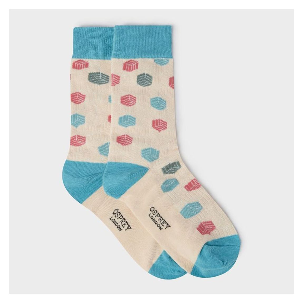 Pink Multi 3pk Boxed Socks main product photo