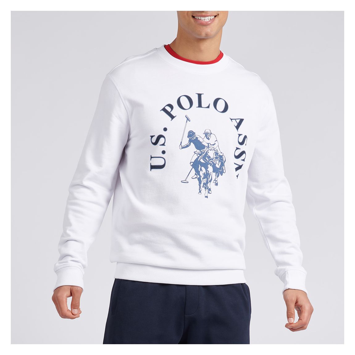 White Graphic Logo Cotton Sweatshirt main product photo