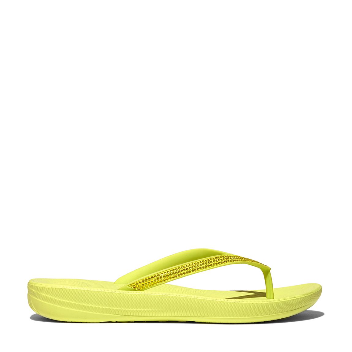 Lime Green IQushion Sparkle Flip Flops main product photo