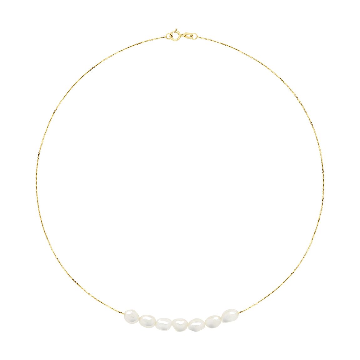 Natural White Freshwater Pearl Necklace 6-7 Mm main product photo