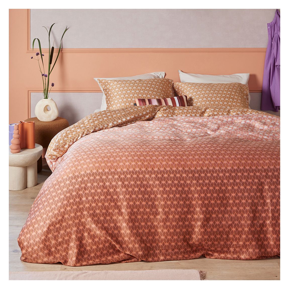 Silas Single Duvet Cover Set, Terra main product photo