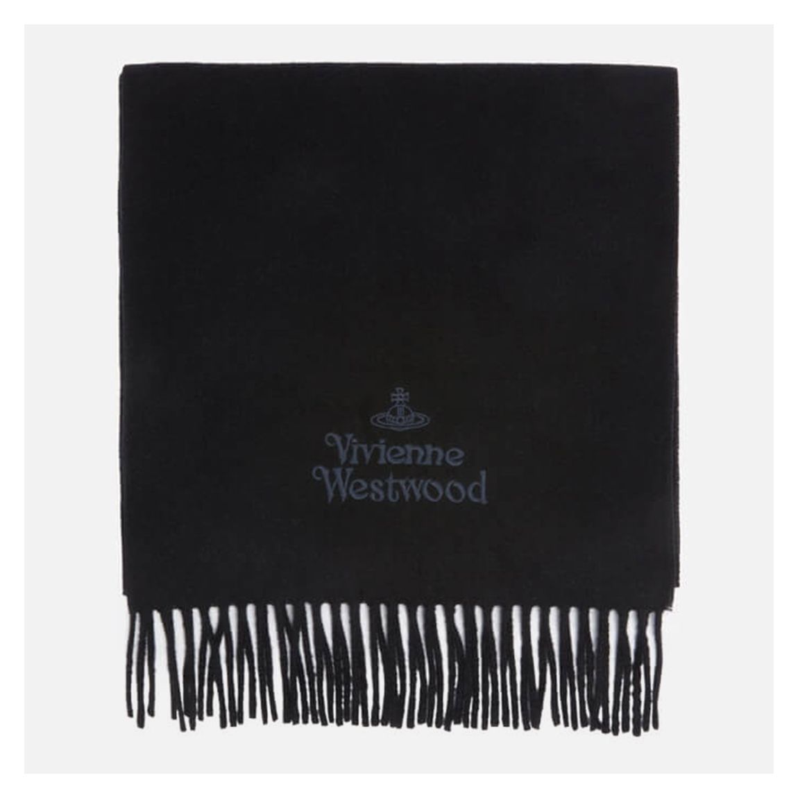 Black Embroidered Logo Scarf main product photo