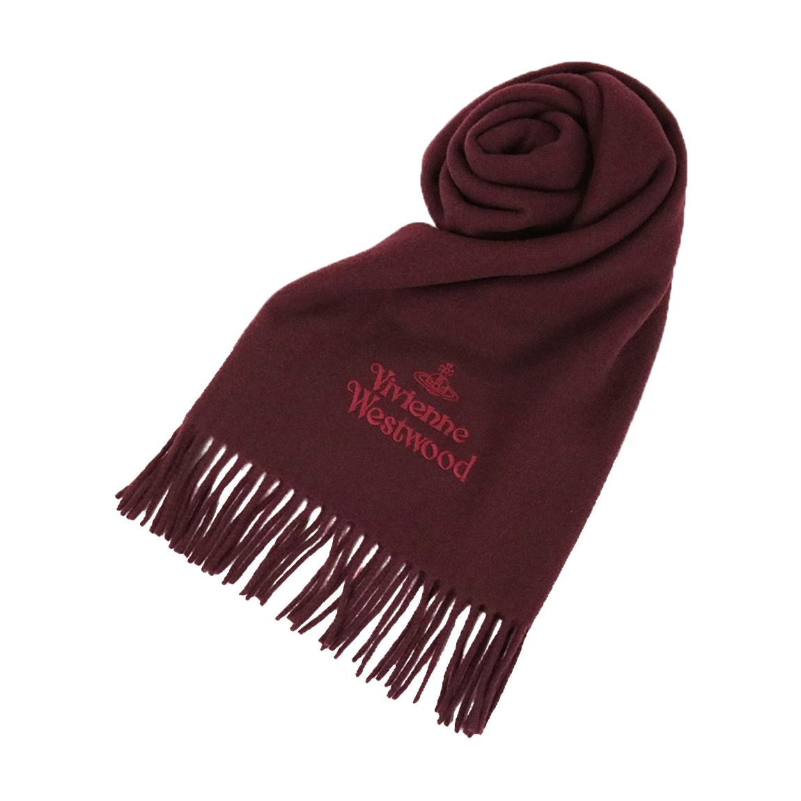Wine Embroidered Logo Scarf main product photo