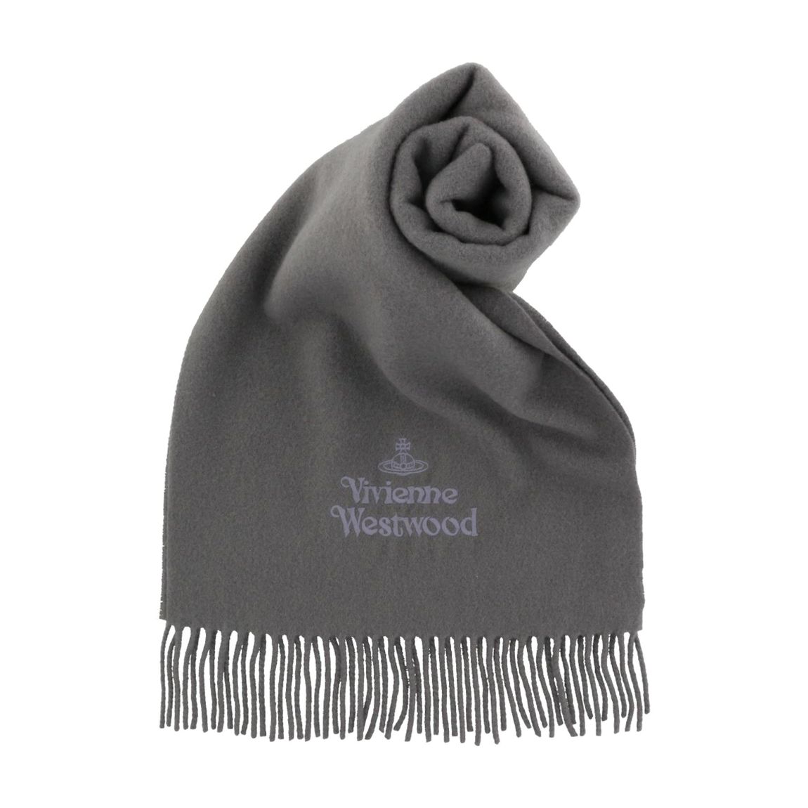 Grey Embroidered Logo Scarf main product photo