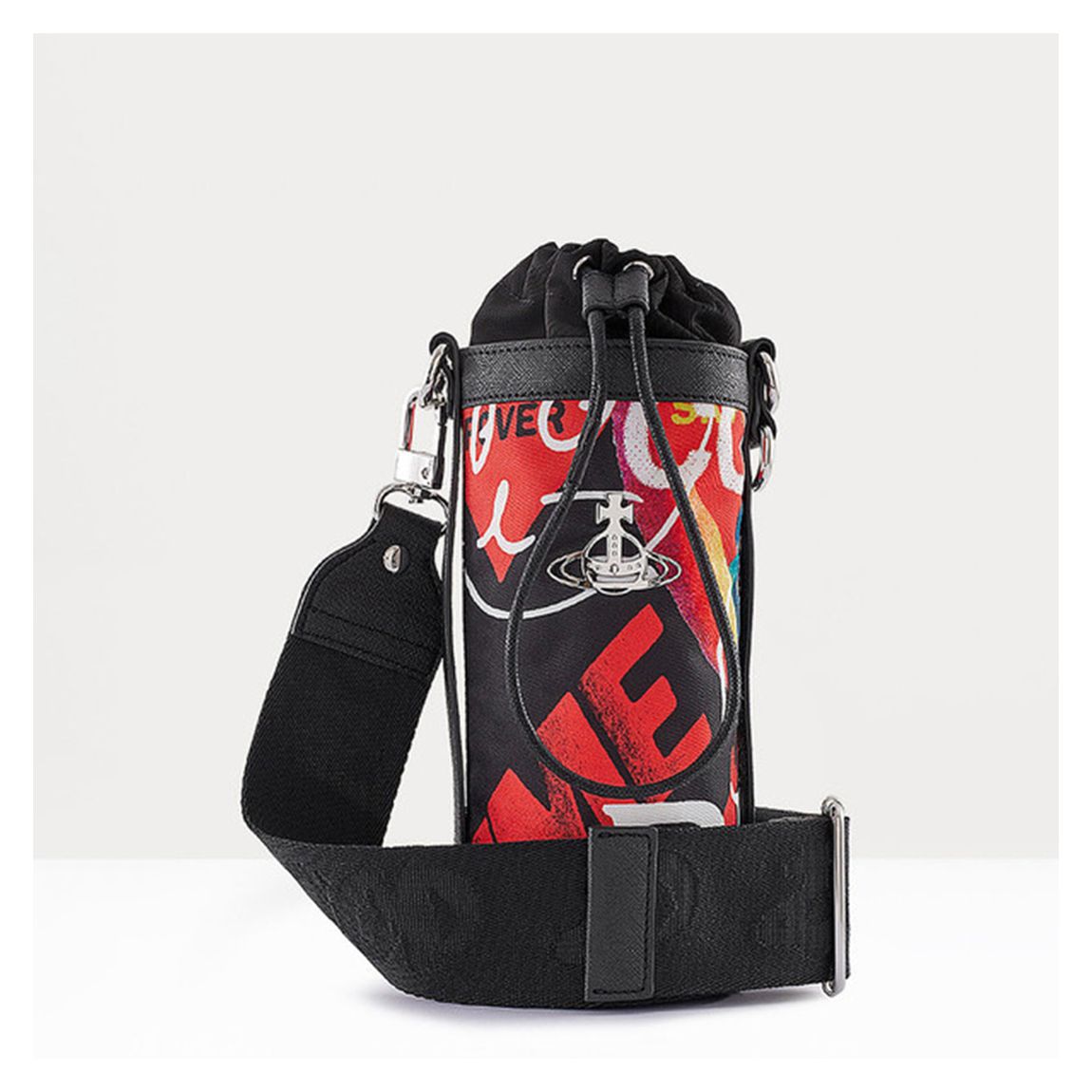 Black Multi Re-Nylon Bottle Holder Crossbody main product photo