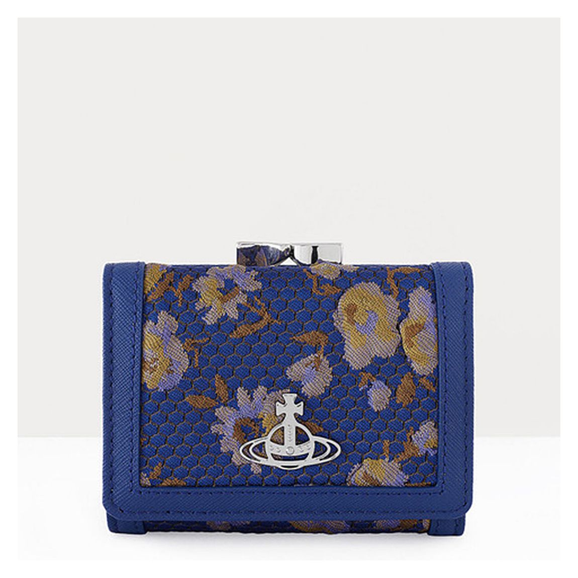 Blue Re-Cloquet Small Frame Wallet main product photo