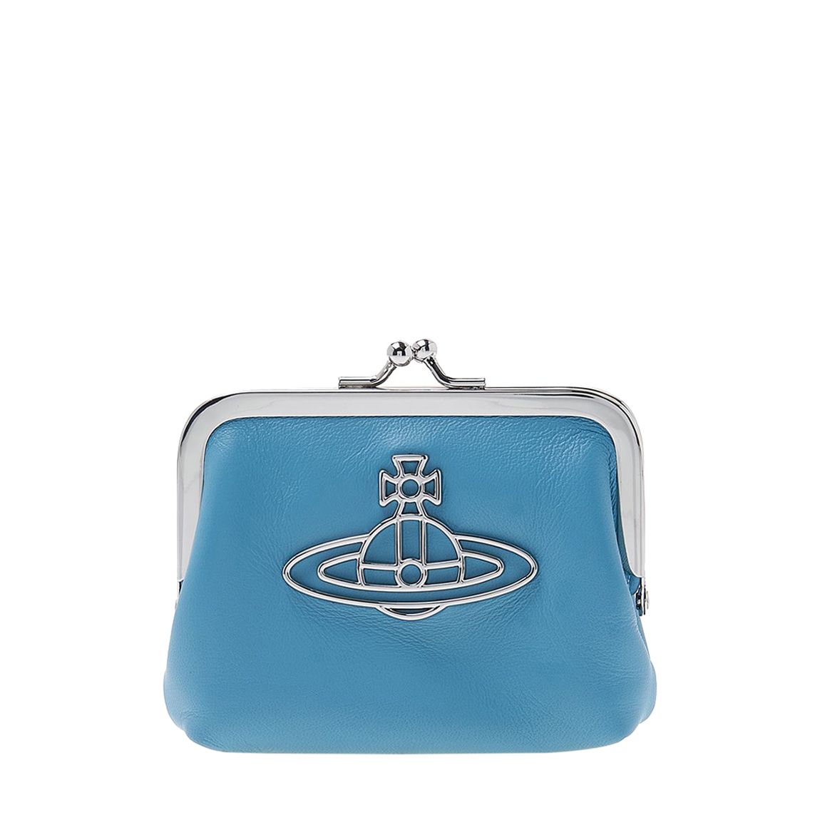 BLUE NAPPA THIN LINE ORB FRAME Coin purse main product photo