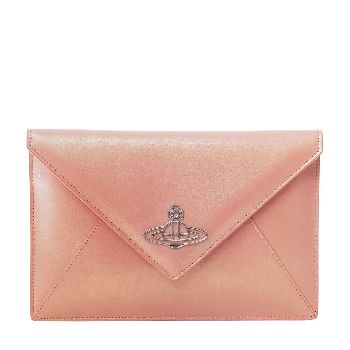 PINK PEARLISED THIN LINE ORB Clutch main product photo