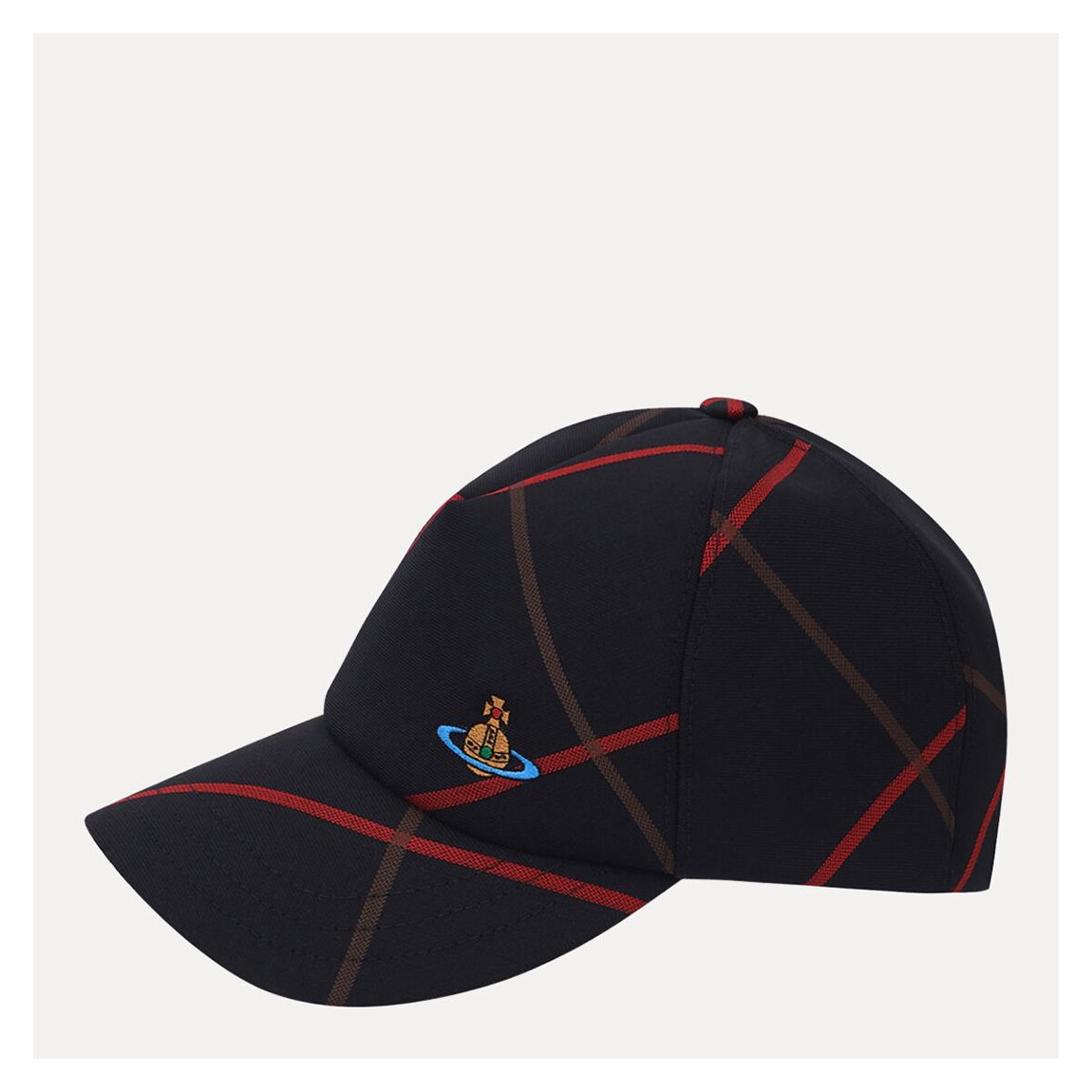 Black Check Baseball Cap Suiting Check main product photo