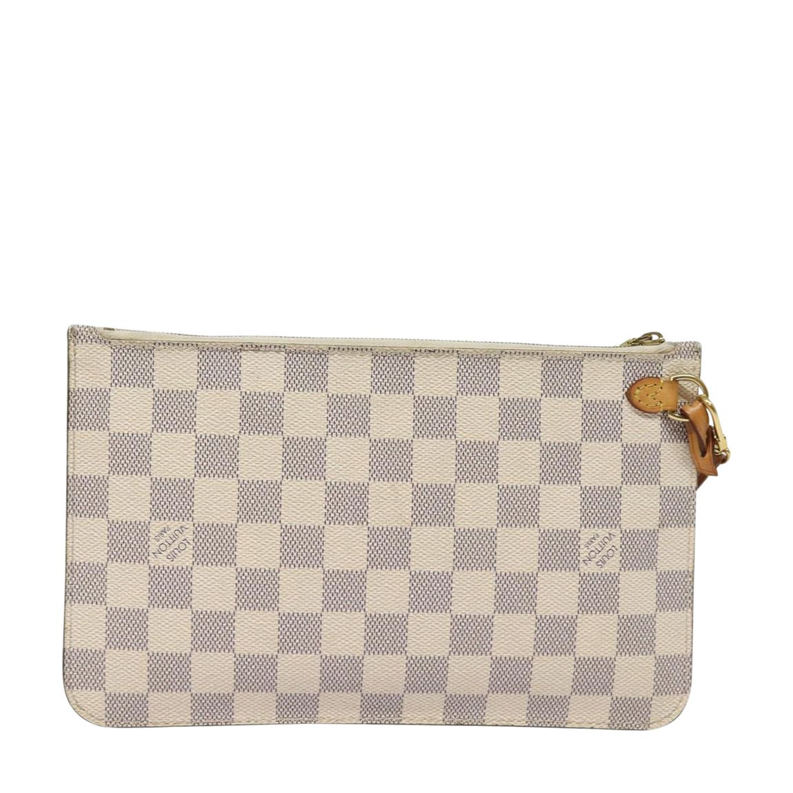 White Louis Vuitton Neverfull Mm Clutch - B main product photo