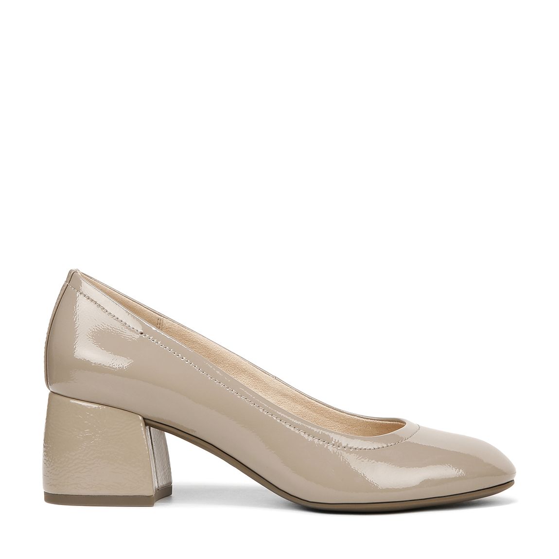 Taupe Patent Leather Carmel Court Heel main product photo