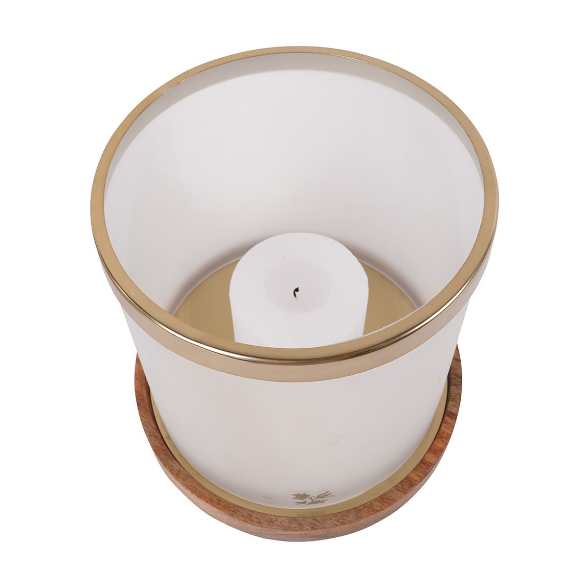 Large Frosted Glass Hurricane main product photo