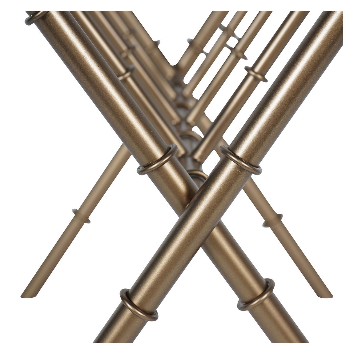 Antique Brass Bamboo Finish Magazine Rack main product photo