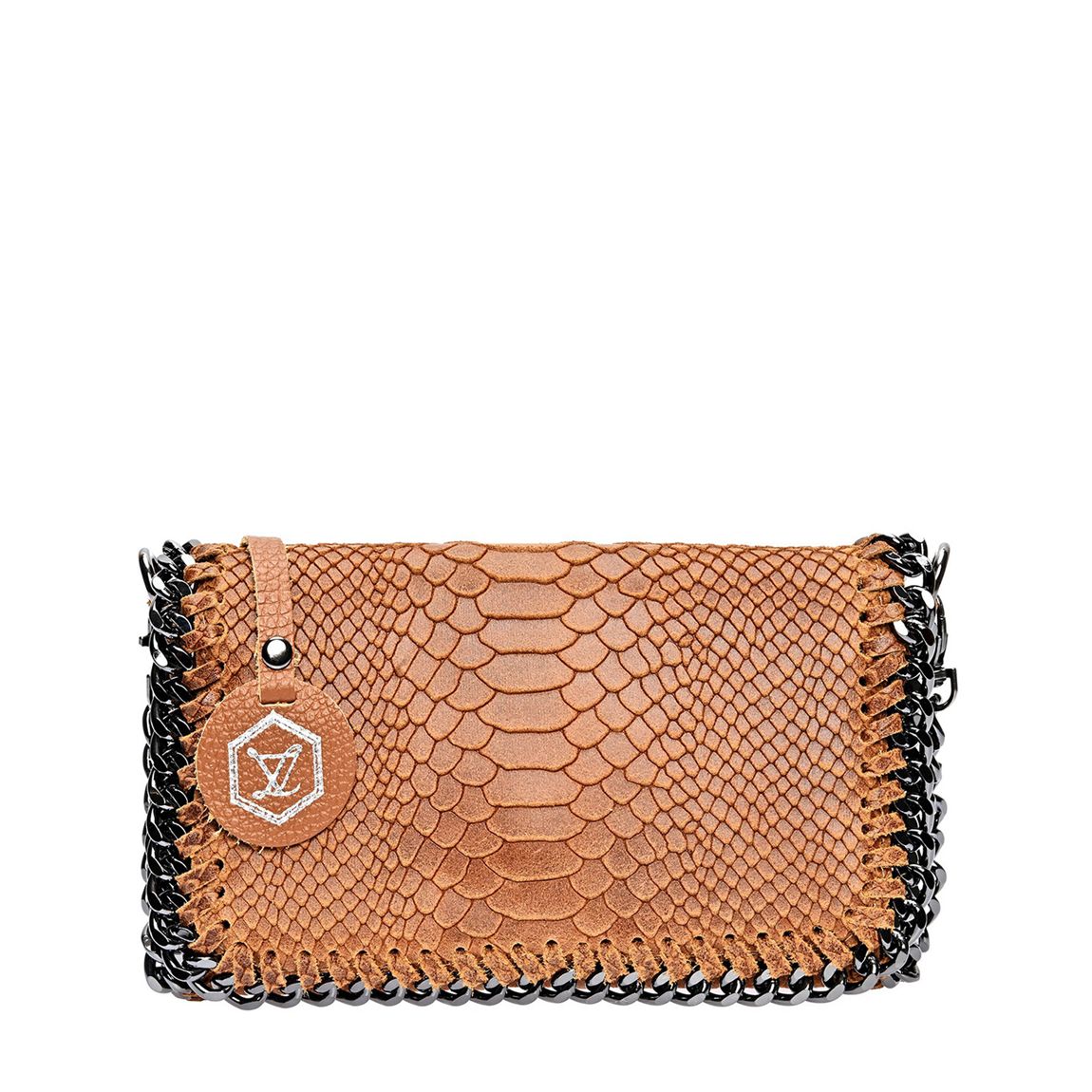 Brown Luisa Vannini Clutch main product photo