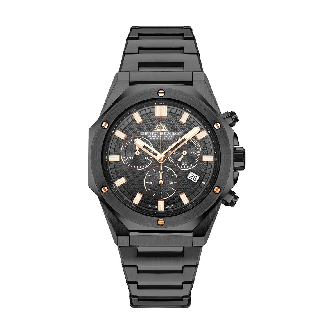 Men's Black Raidillon Chrono Watch 41mm main product photo