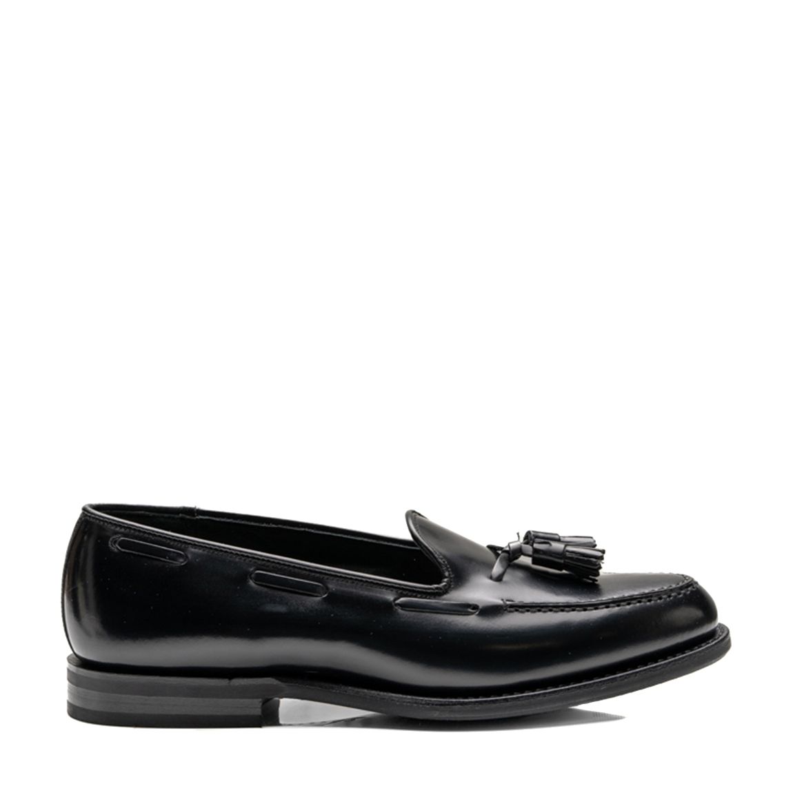 Black Chicane Leather Loafers main product photo