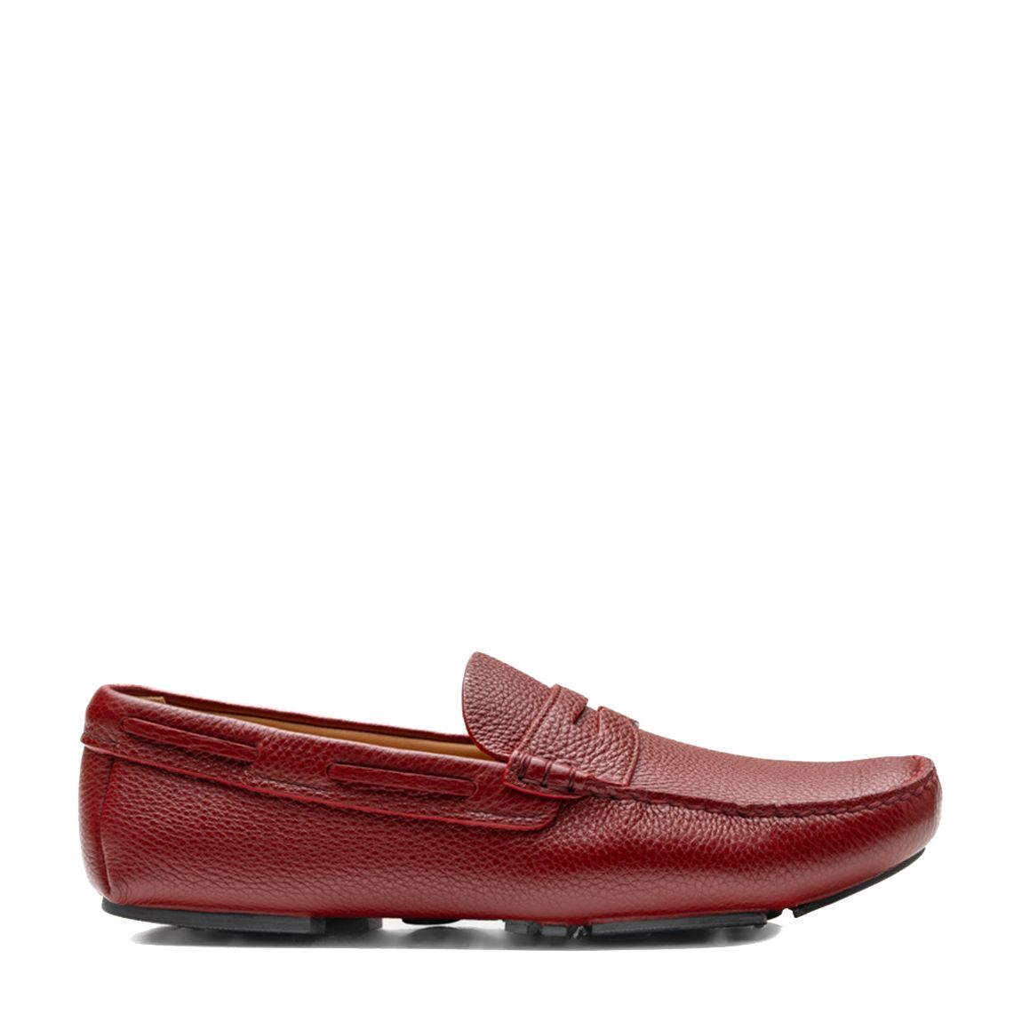 Terracotta Luigi 5 Leather Loafers main product photo