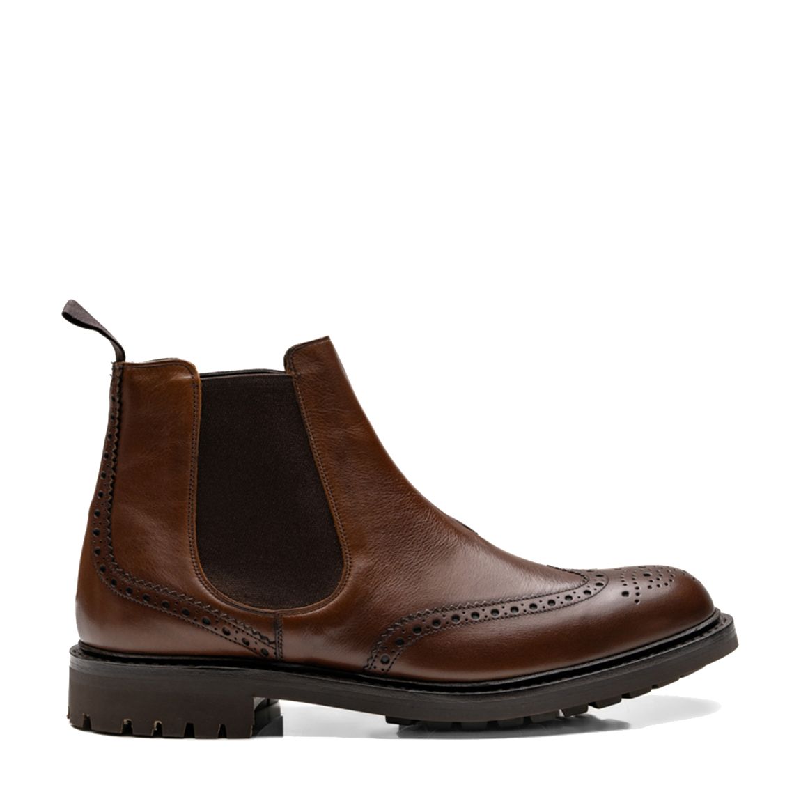 Brown Mallory Leather Ankle Boots main product photo