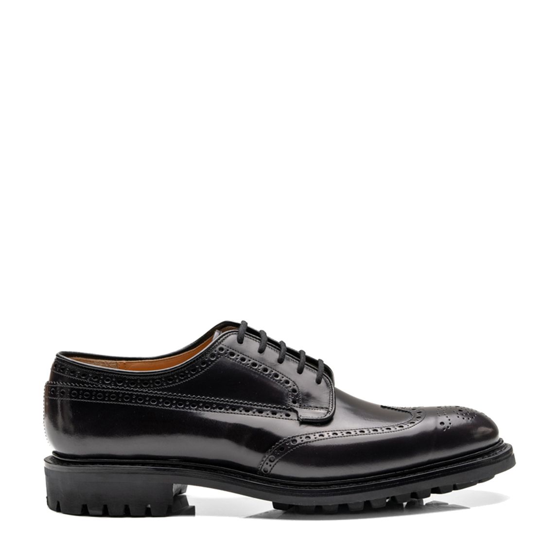 Dark Grey Leather Grafton Brogue main product photo