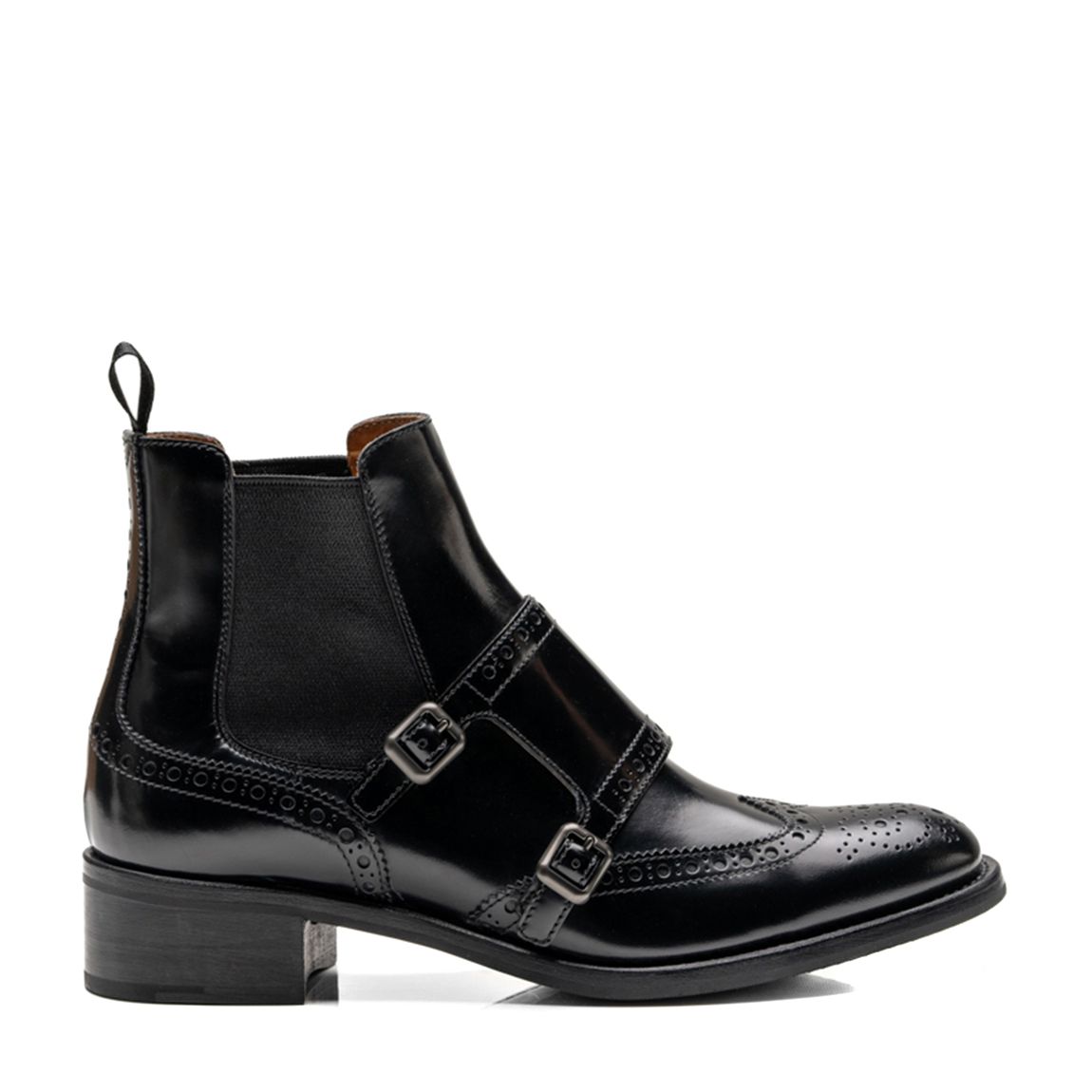 Black Stella Heeled Ankle Boots main product photo