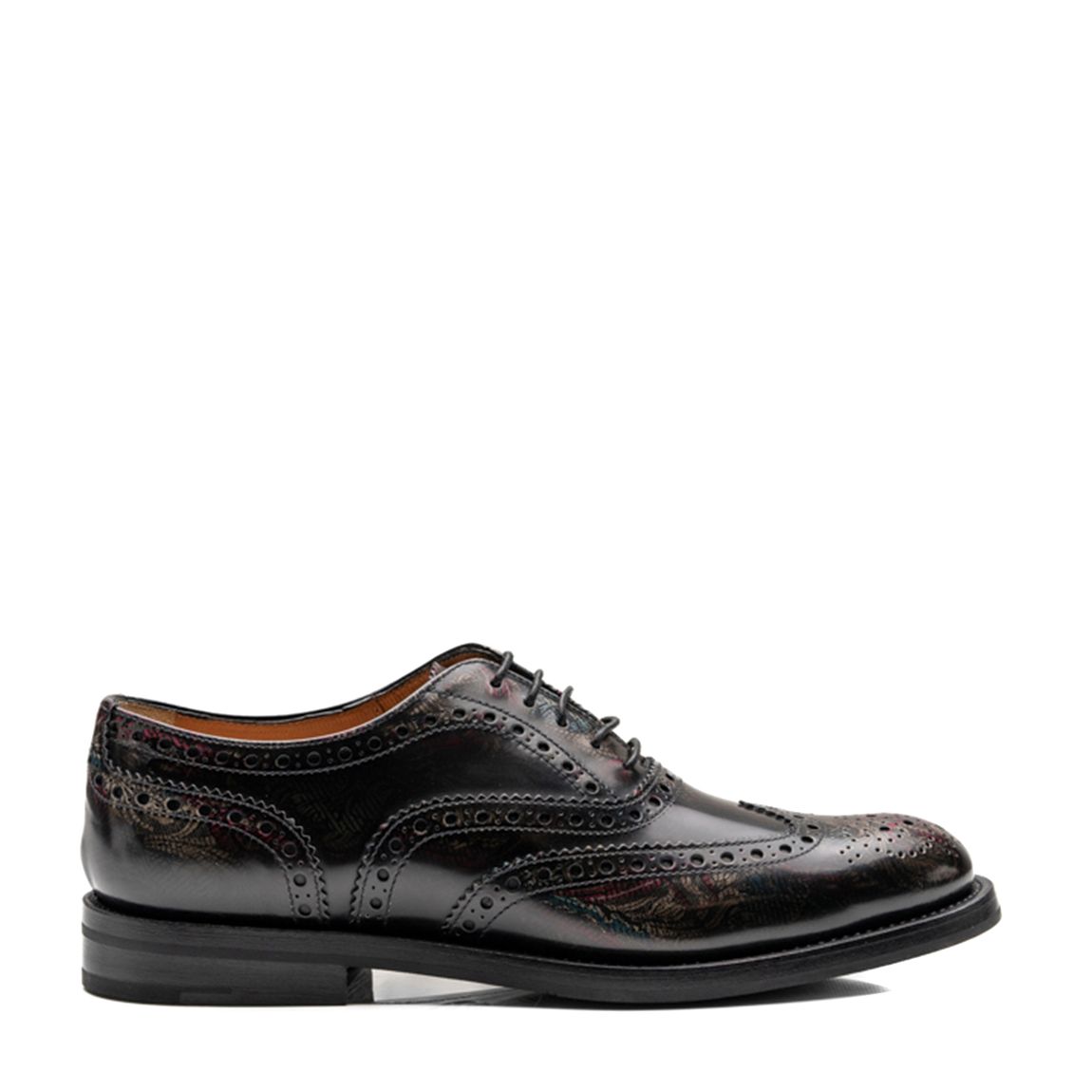 Grey Burwood Leather Flat Shoes main product photo