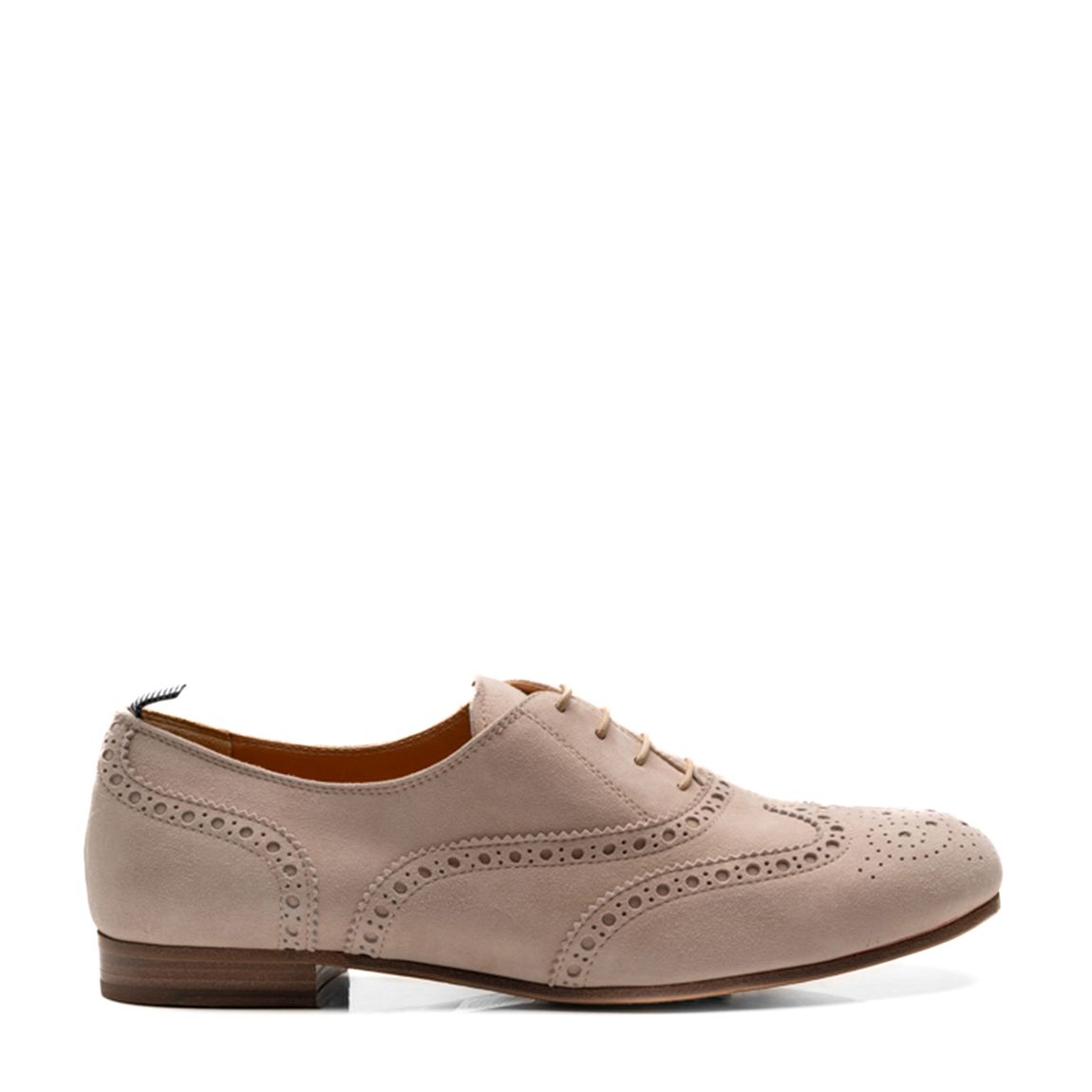 Pink Taylor Suede Brogue Shoes main product photo