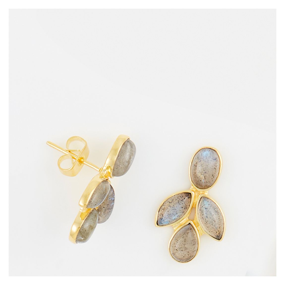 Grey Labradorite Earrings main product photo