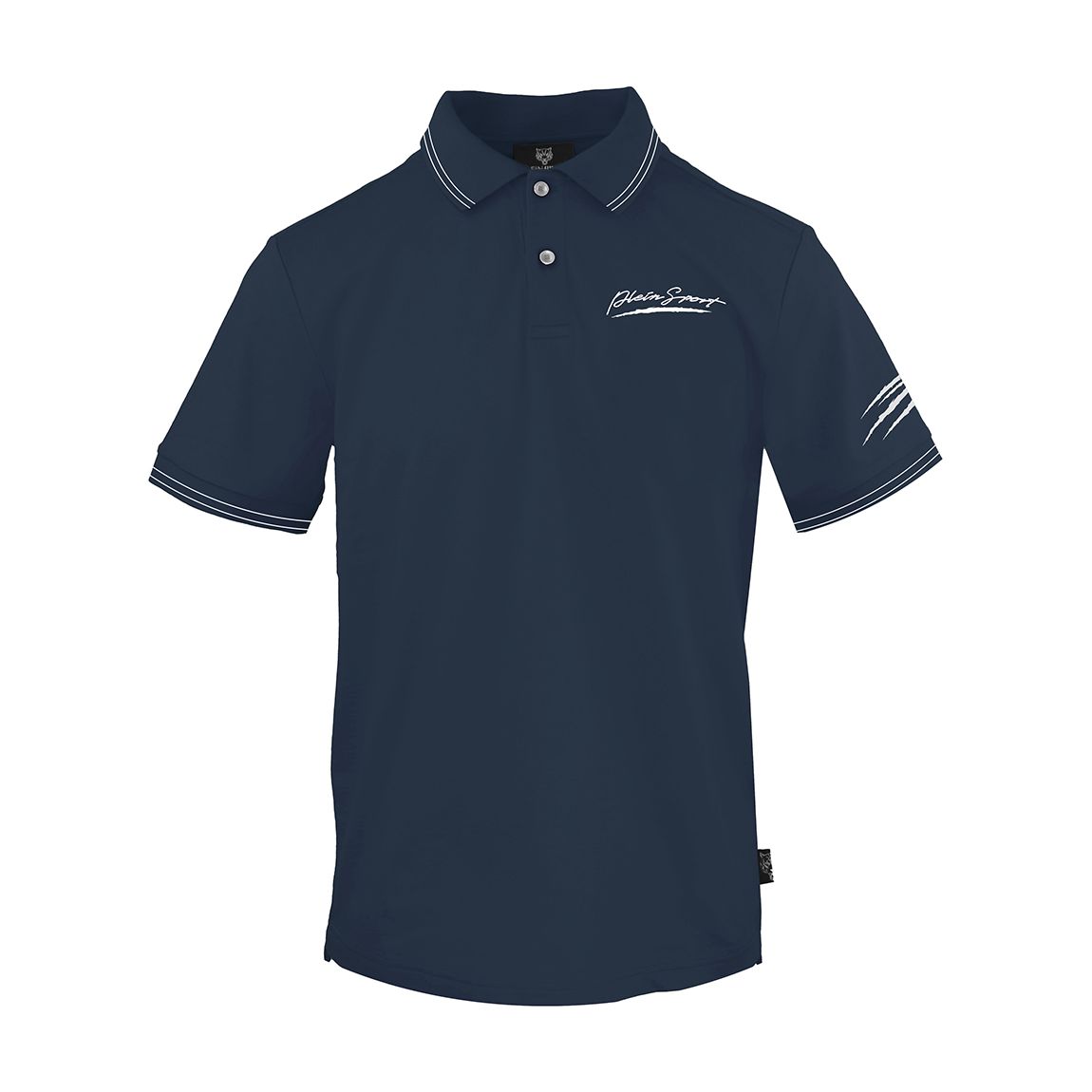 Navy Cotton Tipped Polo main product photo