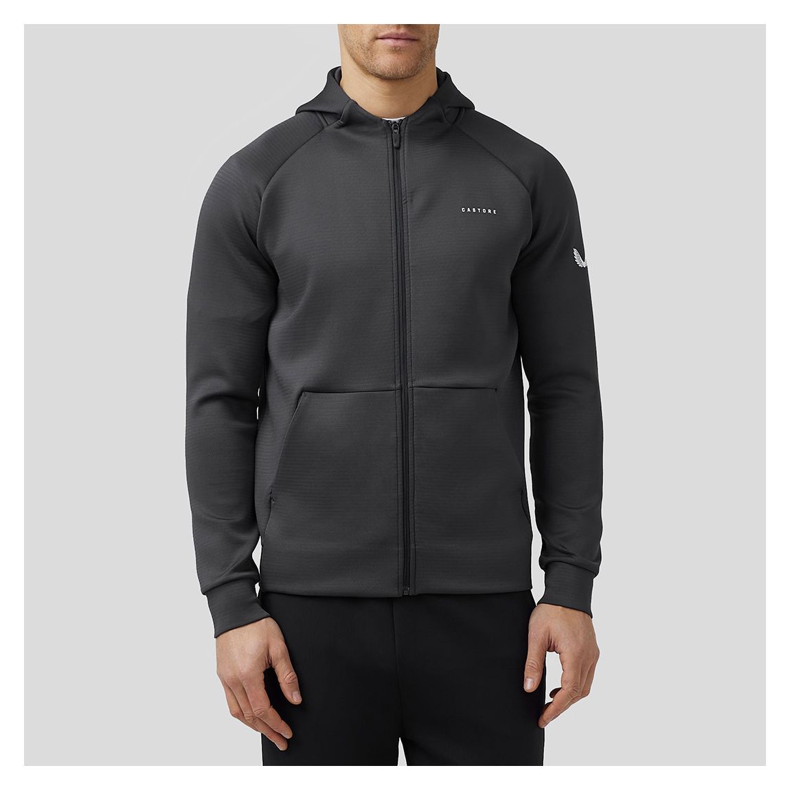 Charcoal Aeroscuba Zip Hoodie main product photo