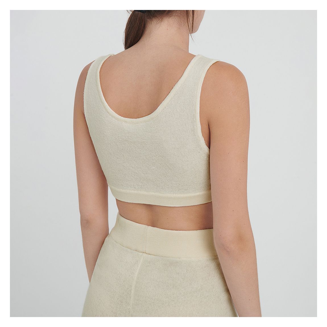 Ecru Merino Wool Bralette main product photo