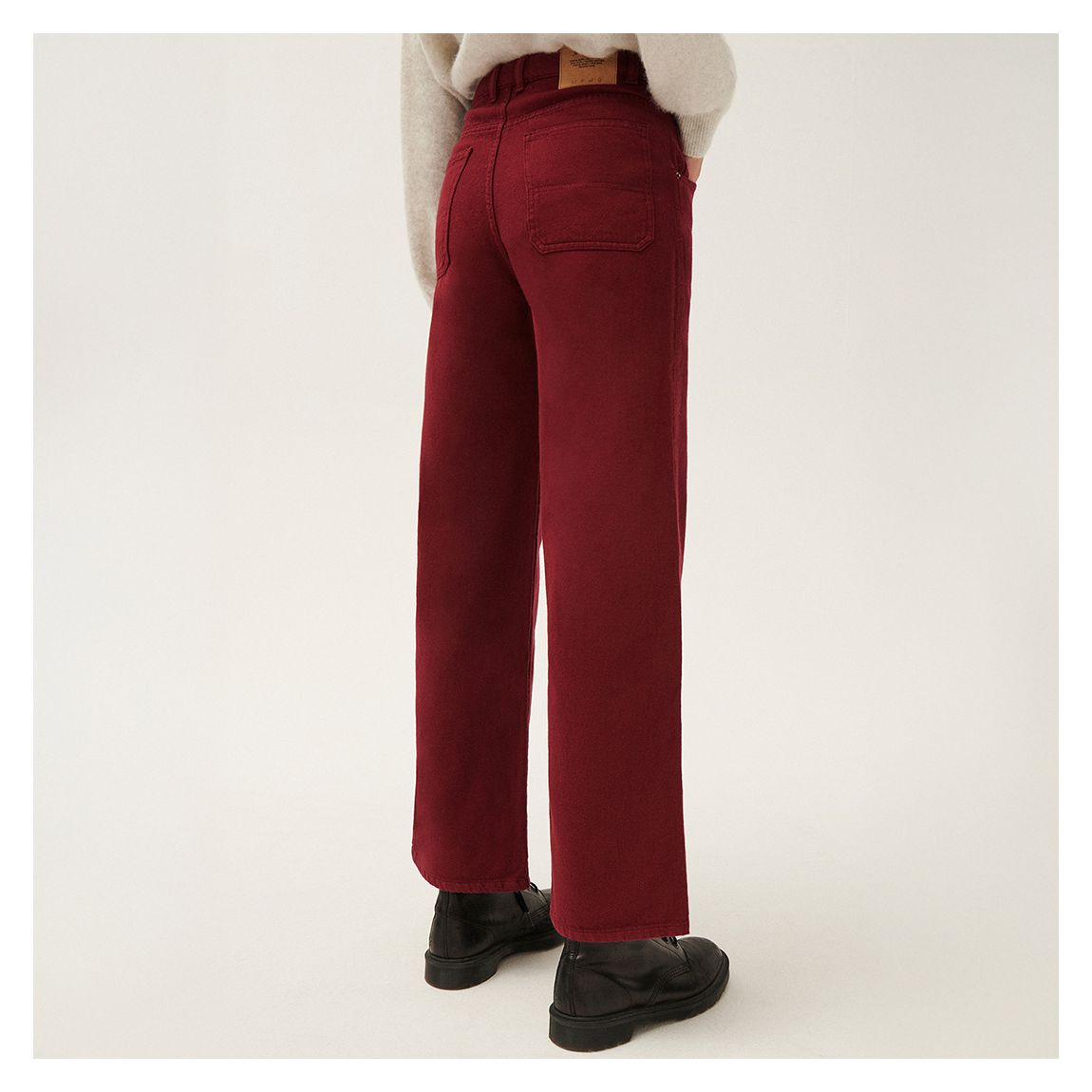 Bordeaux Mid Rise Jeans main product photo