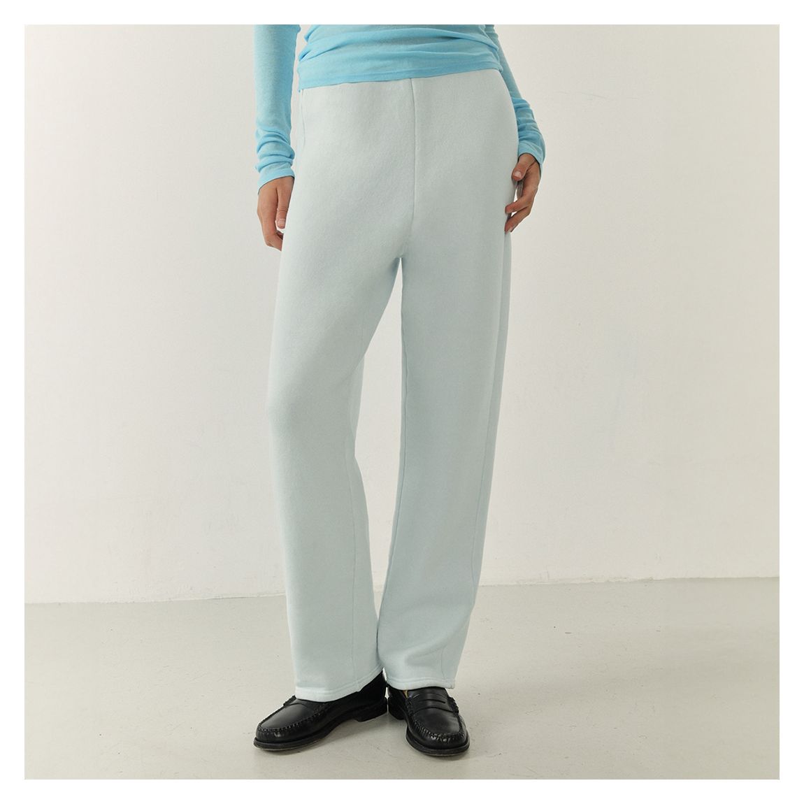 Pale Blue Straight Joggers main product photo