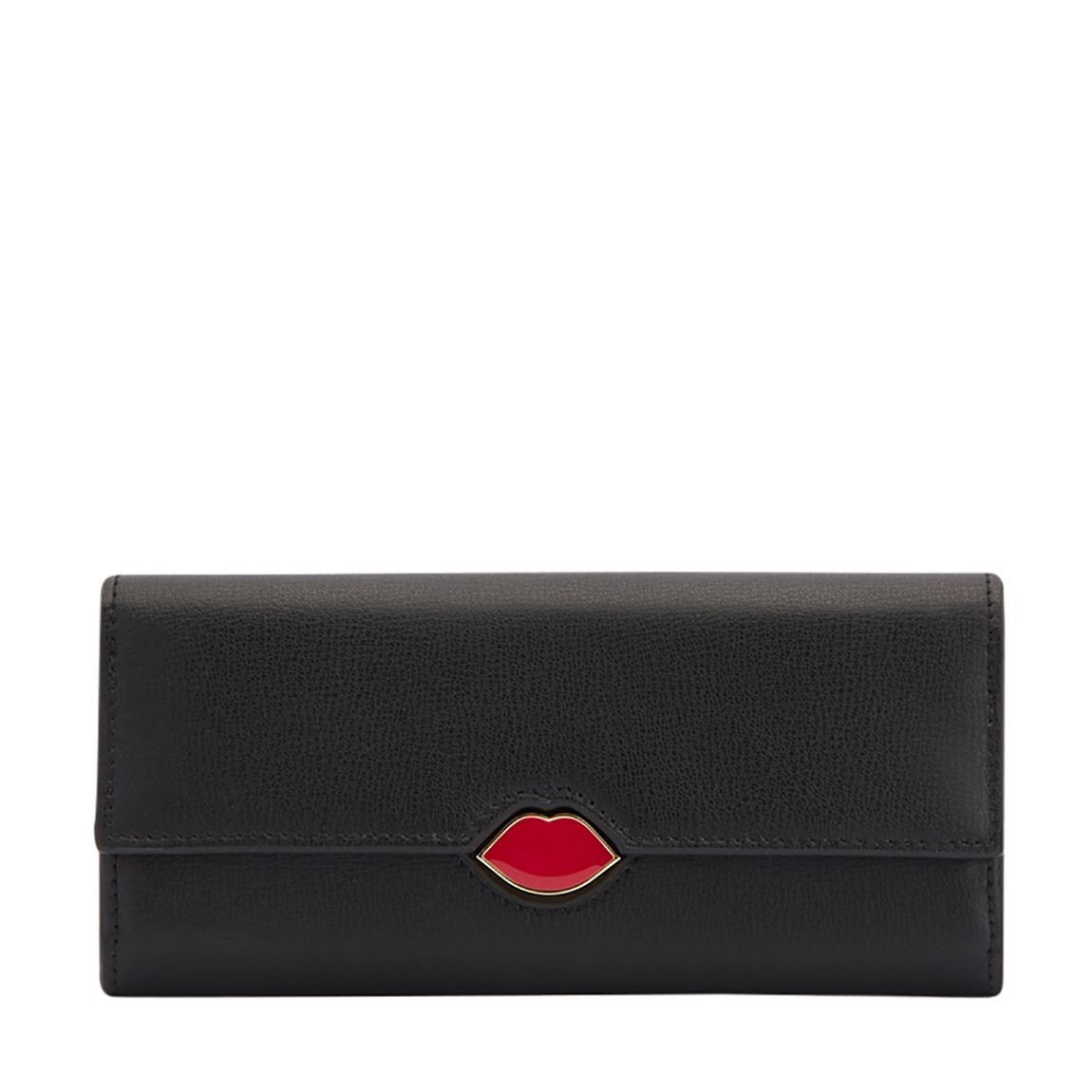 Black Enamel Lip Cora Wallet main product photo