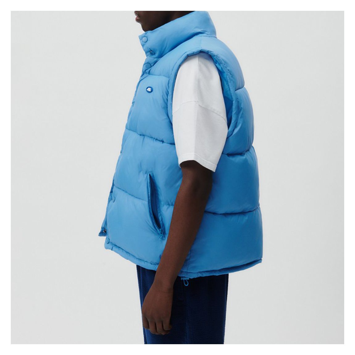 Baby Blue Puffa Gilet main product photo